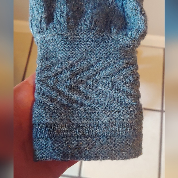 Whistles Wool Blend Cardigan Sweater w Lace Trim & Ribbon Tie Front Sz 4 - Picture 7 of 14